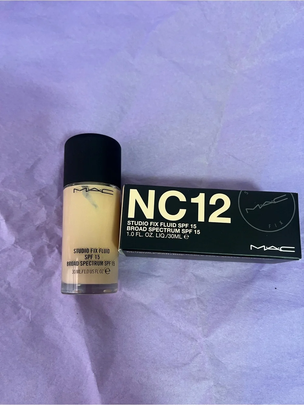 MAC Cosmetics Studio Fix Fluid SPF 15 Foundation - NC12 (Light Neutral)